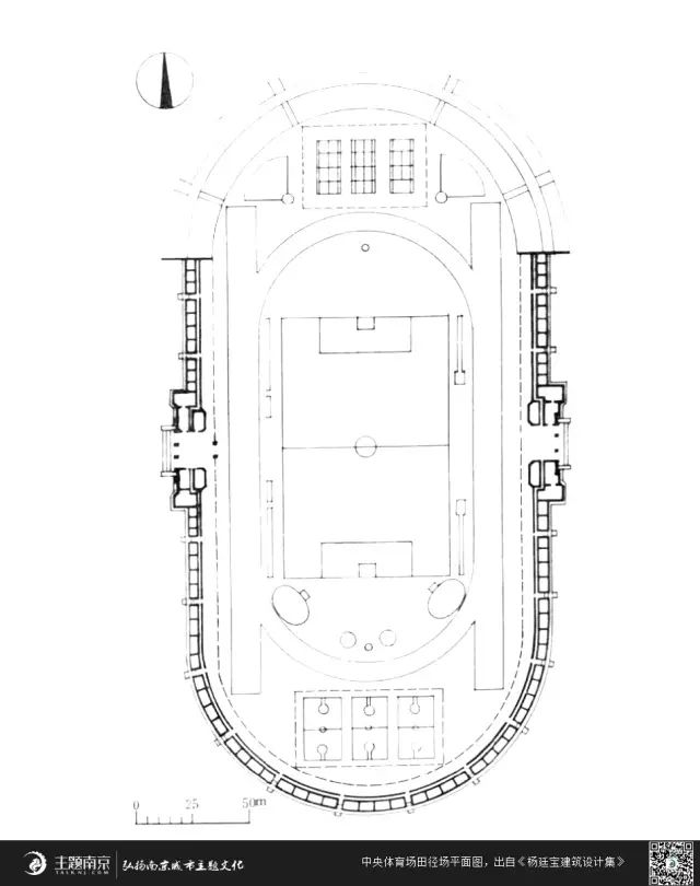 紫金山下的鸟巢和水立方原国立中央体育场建筑群