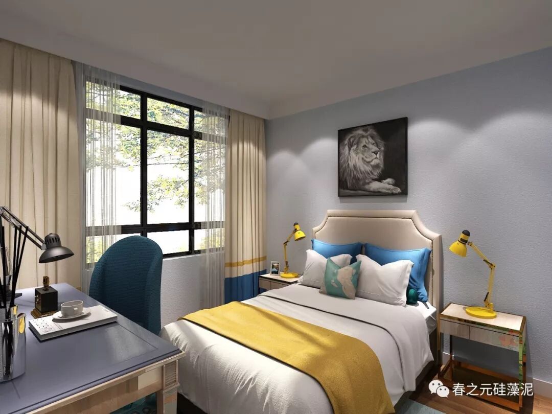 春之元硅藻泥装修效果图 现代装修效果图