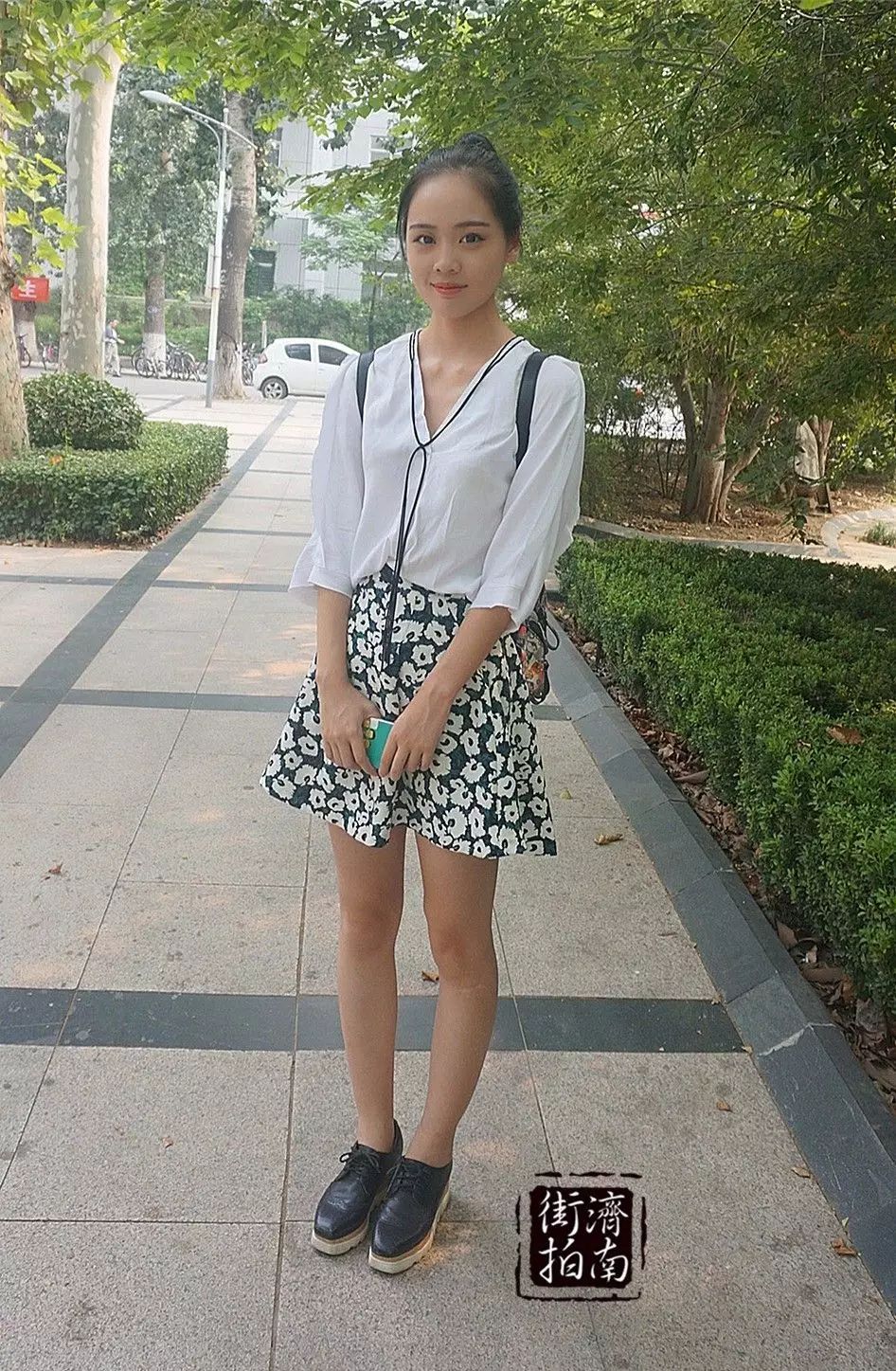 据说敢露额头的姑娘才是真美女,济南街头的这些"真美女",你给打几分?