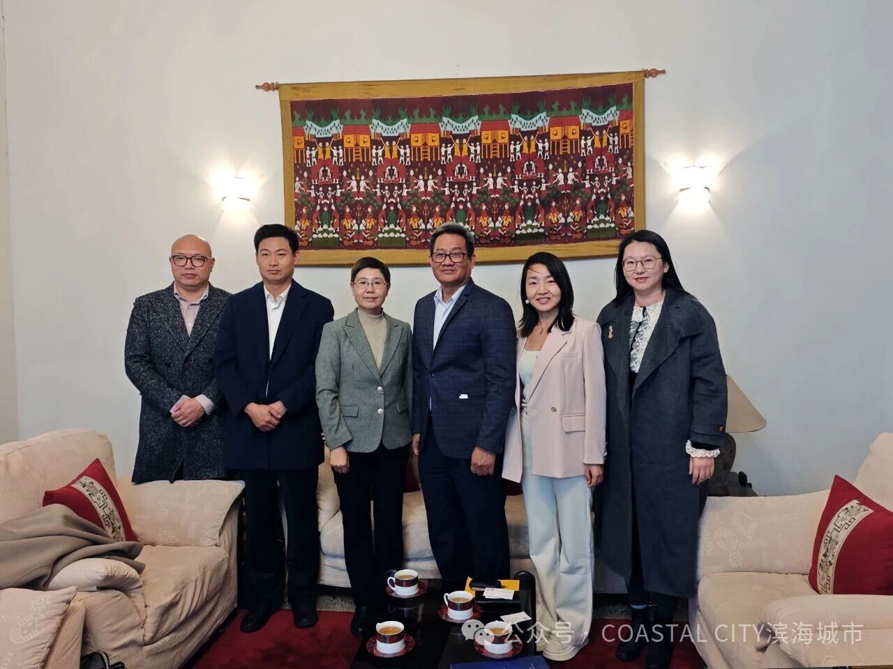 滨海城市发展集团拜访柬埔寨驻华使馆商务参赞，共推七星海招商合作发展