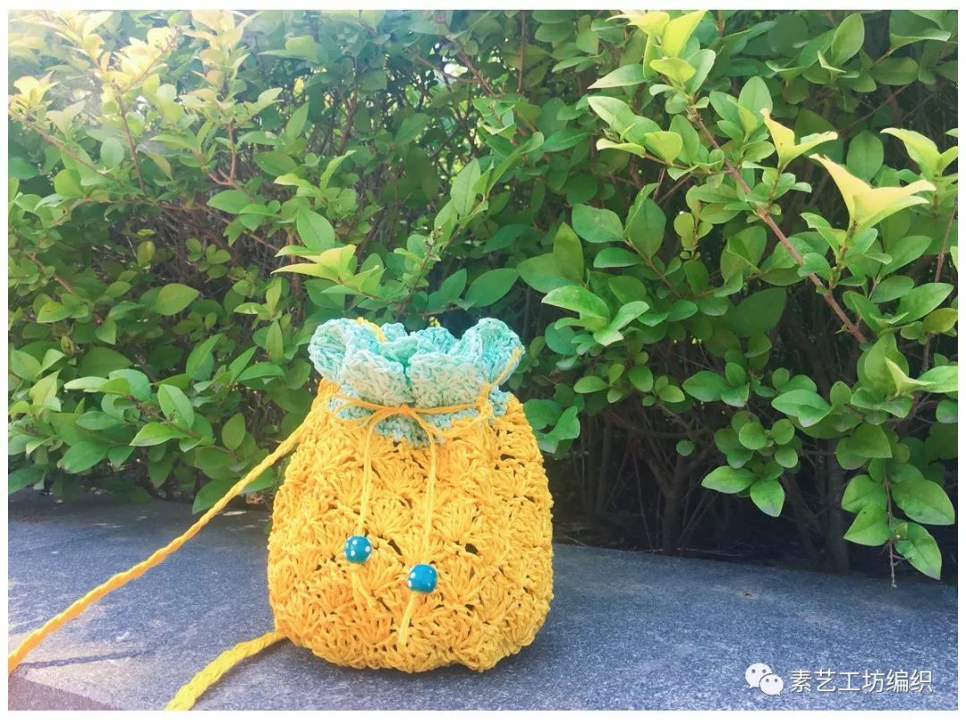 编织视频 | 钩针草编菠萝小包包视频教程