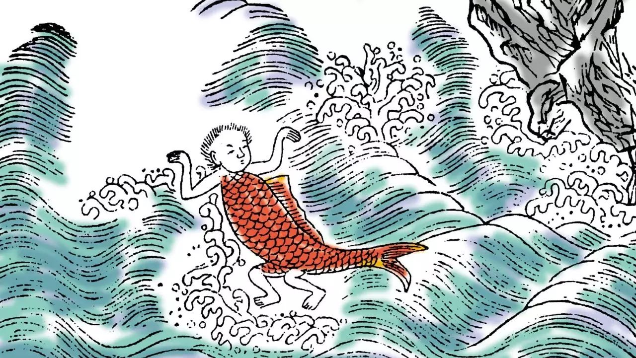 在中国最为密集的人鱼形象来自《山海经》,比如《山海经·海内北经》