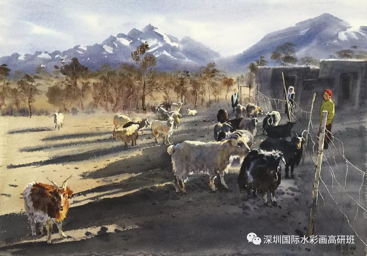 中国著名水彩画家:陆晓翰作品