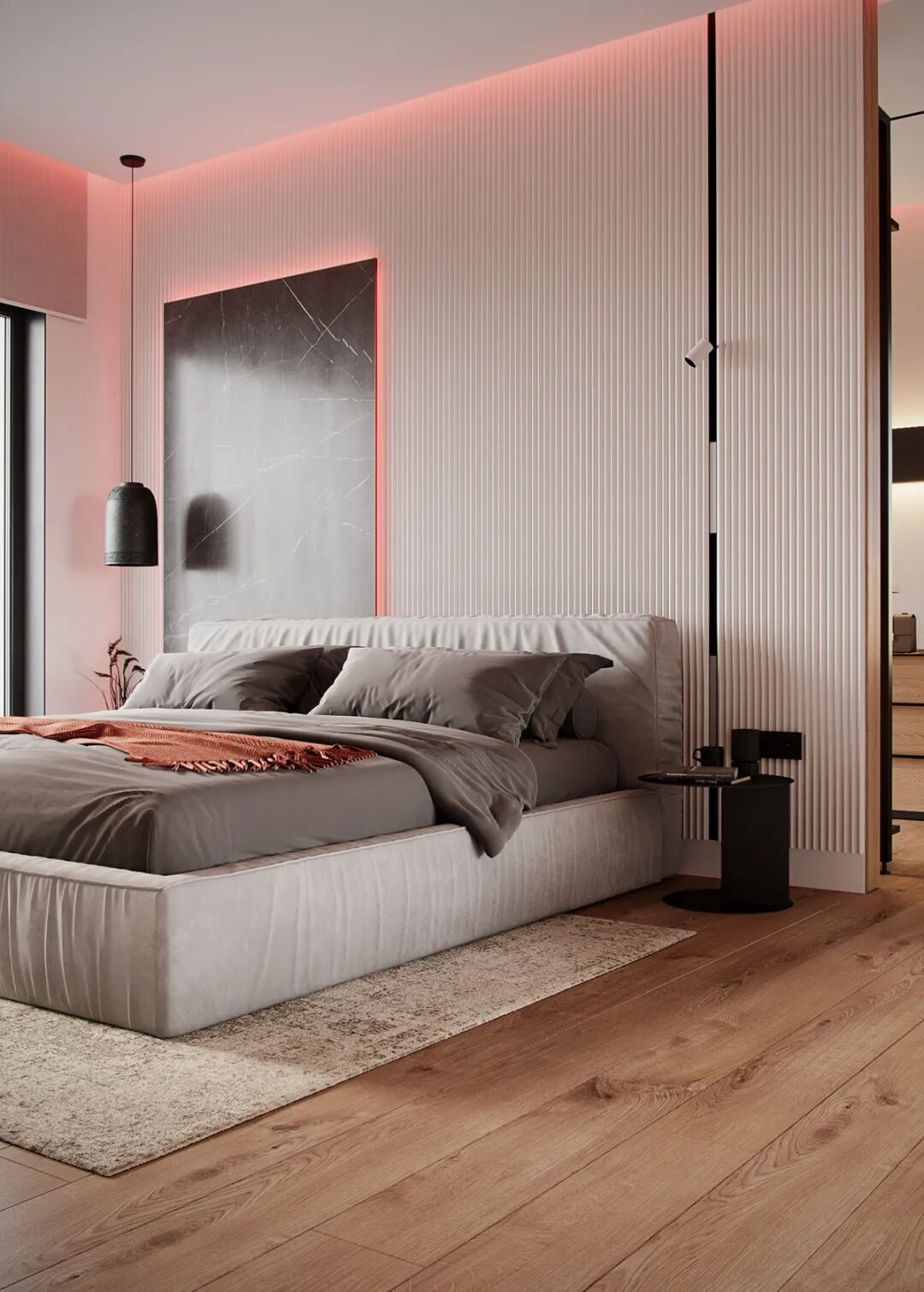 原木轻奢风格装修效果图 极简风格装修效果图_7