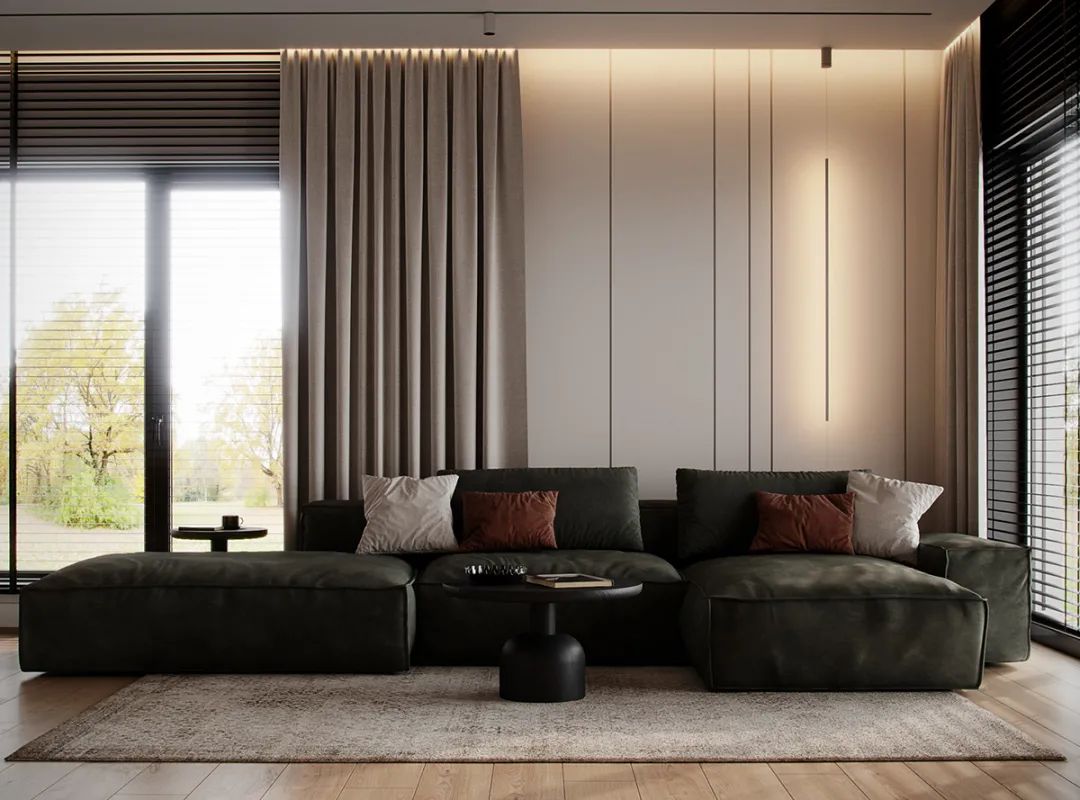 原木轻奢风格装修效果图 极简风格装修效果图_1