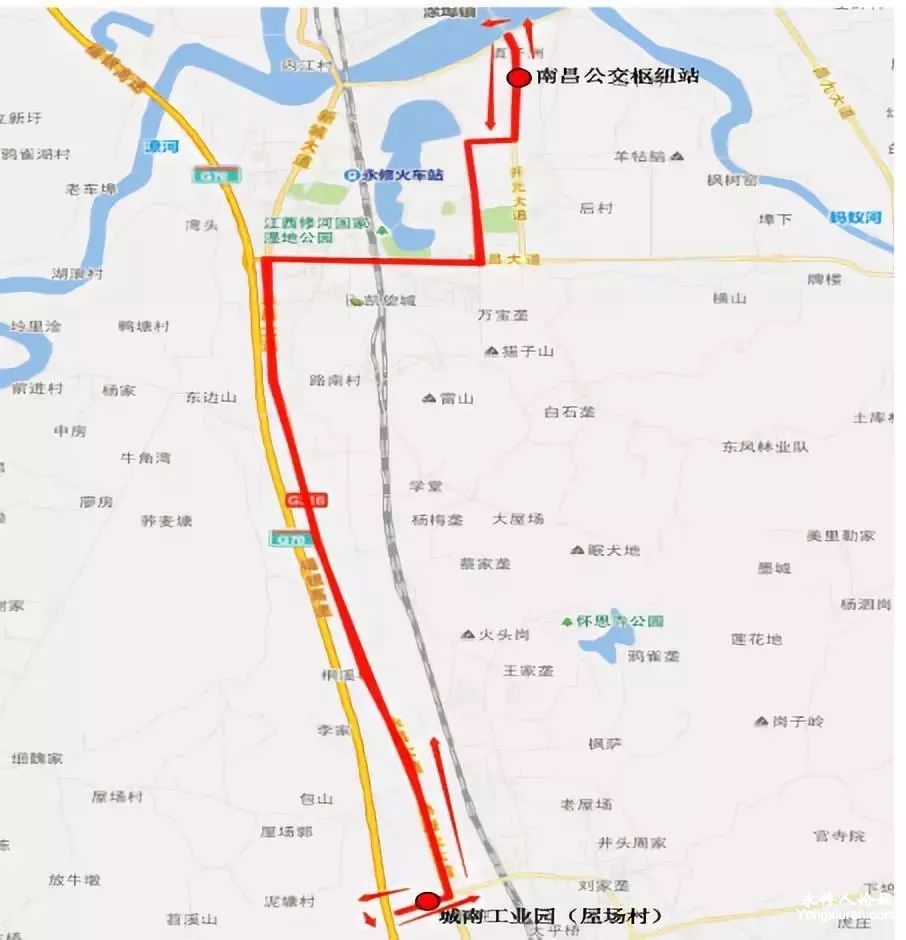 永修县城2条公交线路正式开通图片