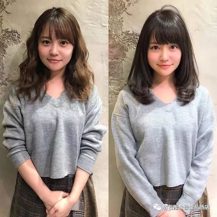 只烫发尾的发型,今年最流行