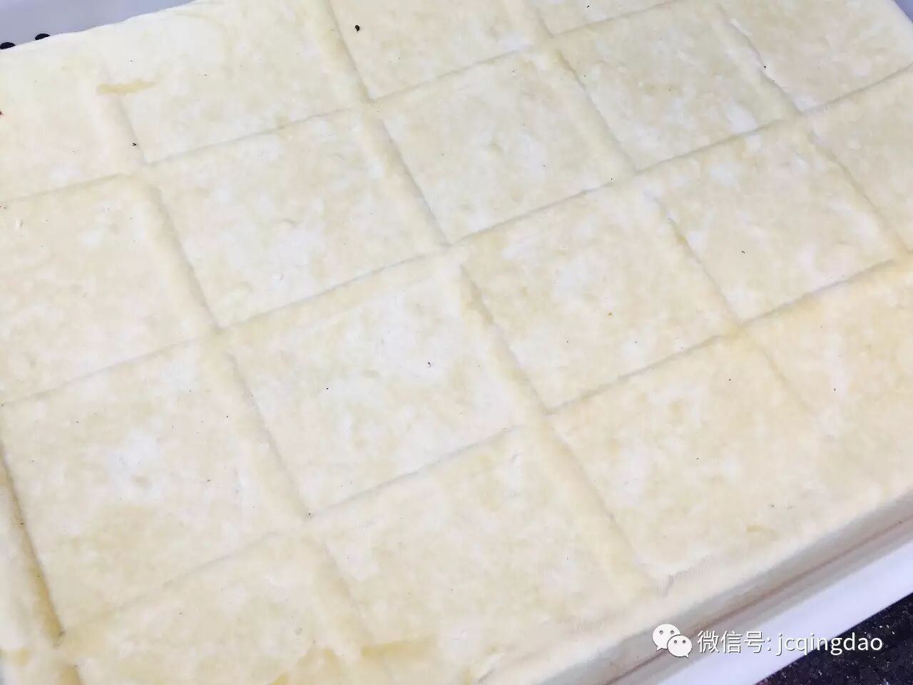 新鲜的海水豆腐.