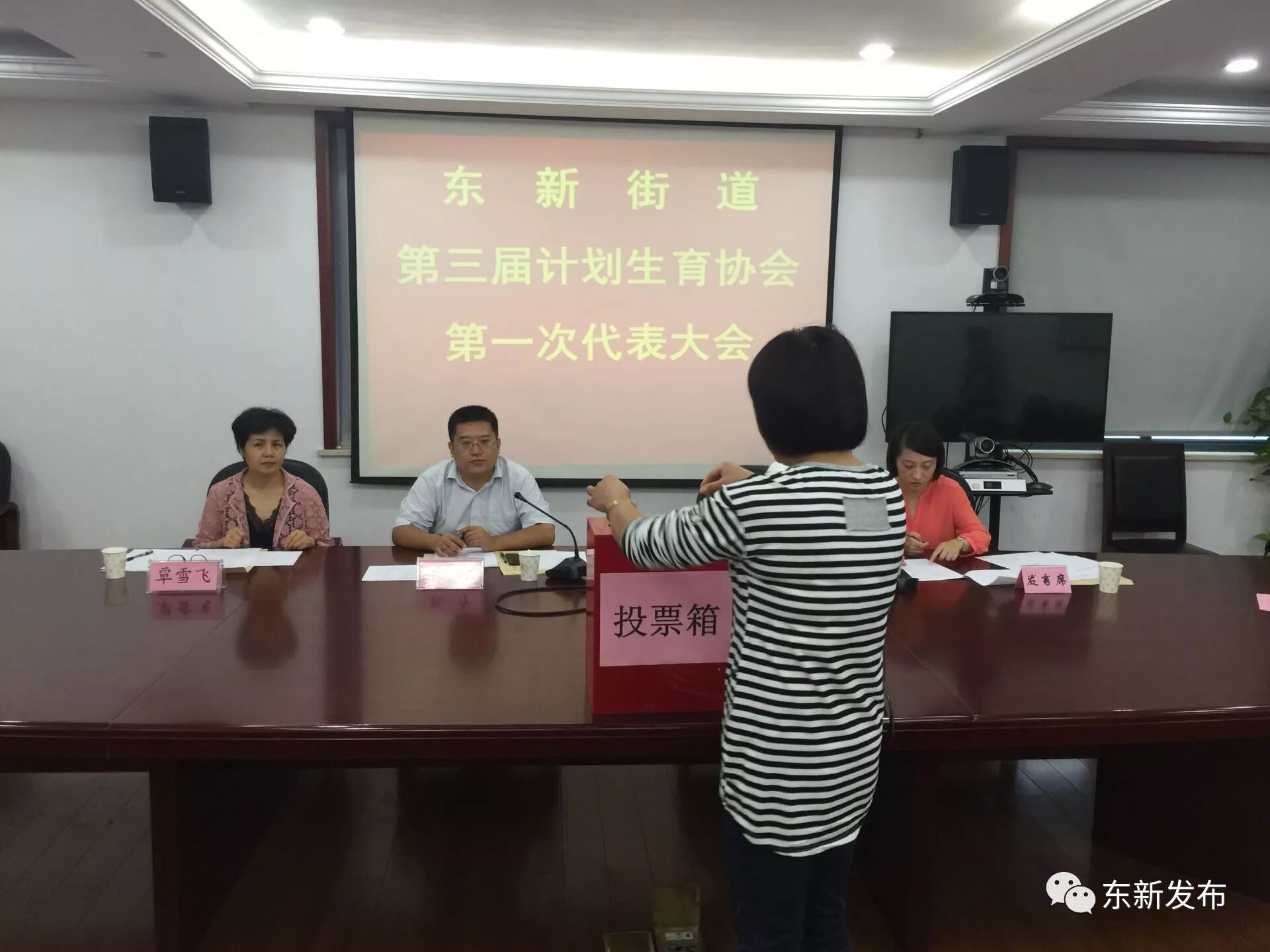 东新街道圆满完成计划生育协会换届选举工作!