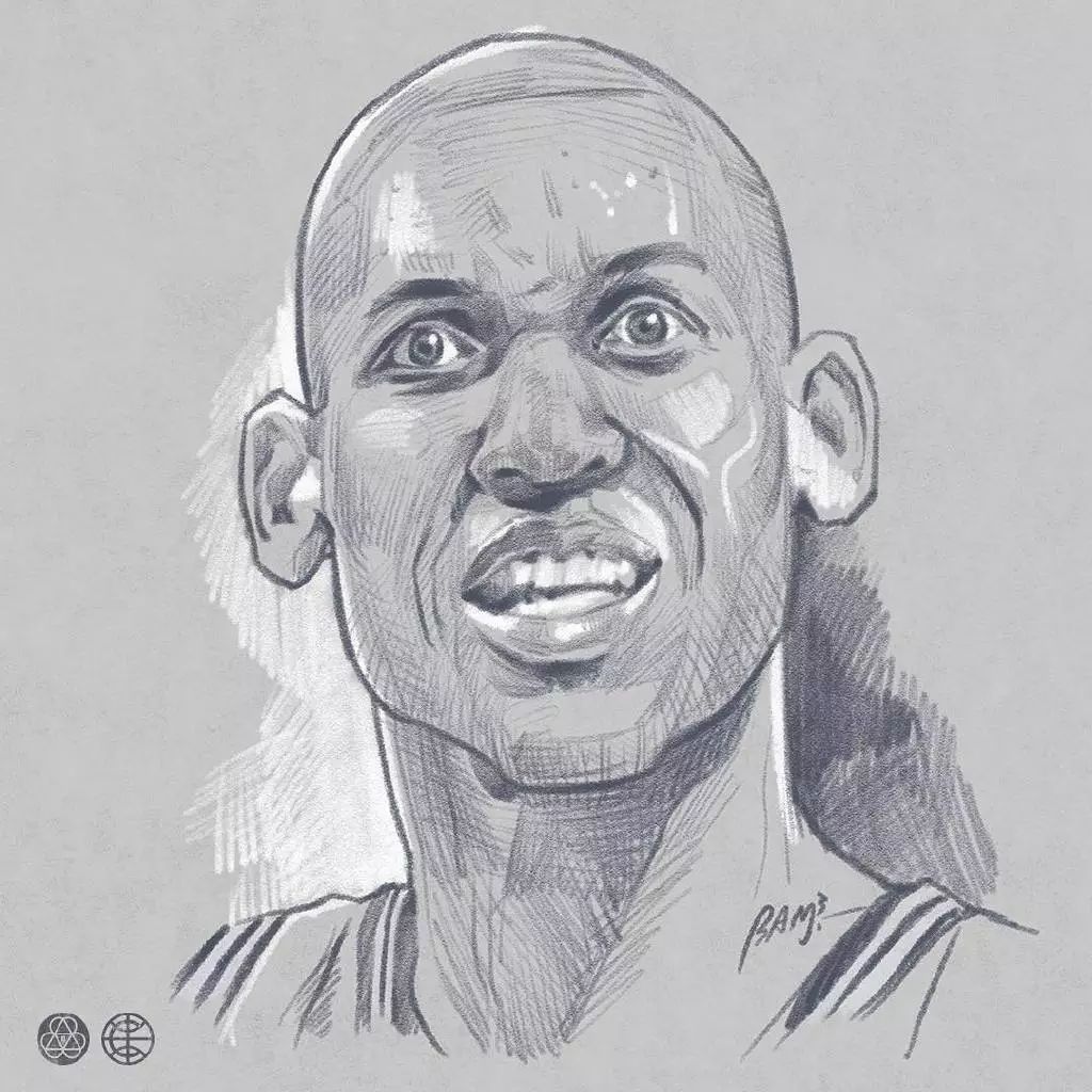 一波头像请查收!nba球星黑白素描肖像-来自微信公众号