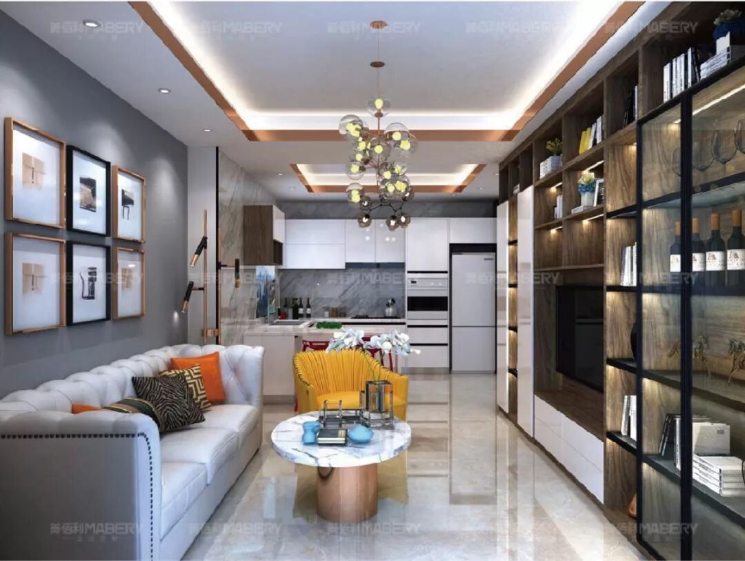 美佰利全屋定制  现代简约风格全屋定制效果图_7