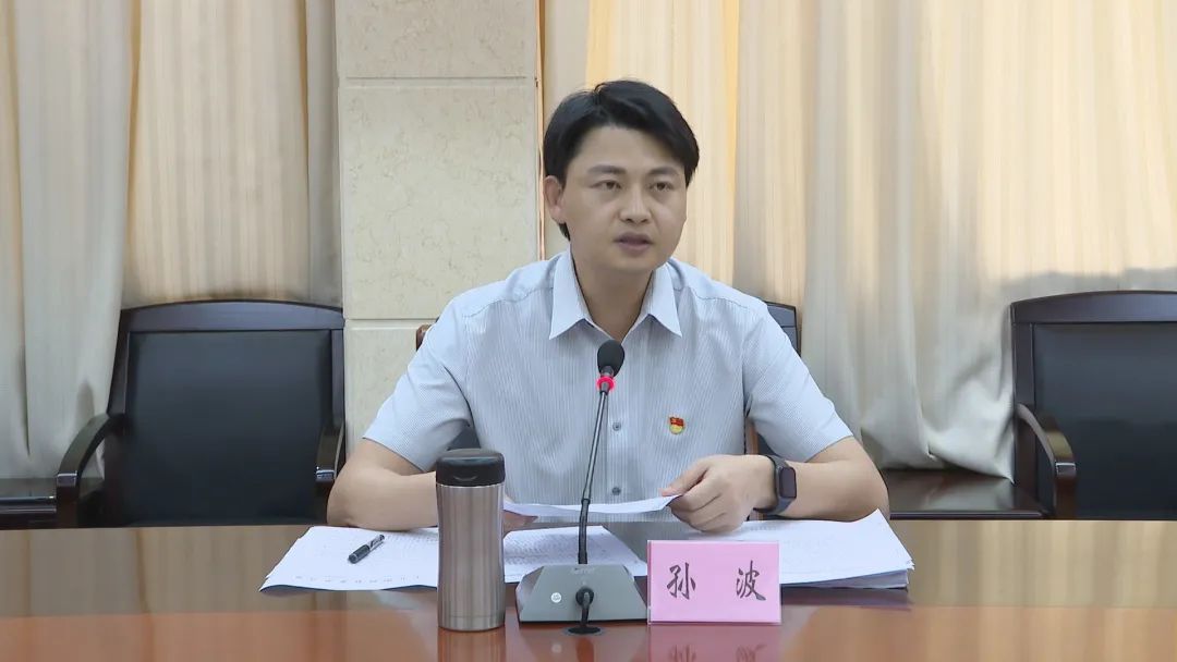 市委常委,县委书记孙波主持会议并讲话,县委副书记,县长谭忠健,县领导