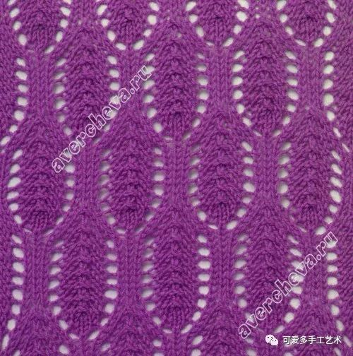 棒针编织镂空花样大全织出独一无二的毛衣就靠它了附图解