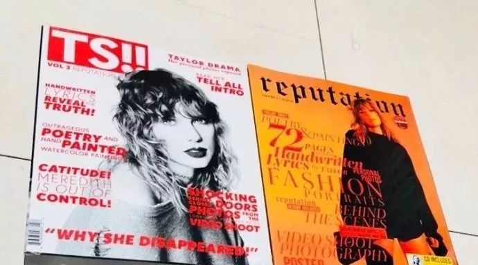 Taylor Swift 的杂志+新专辑reputation 送给你!