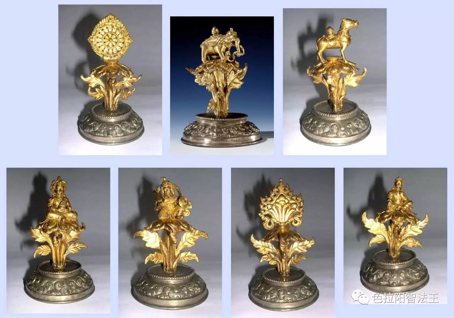 流落大英博物馆的清代藏传佛教雕塑珍品:轮王七宝(七件套)赏析