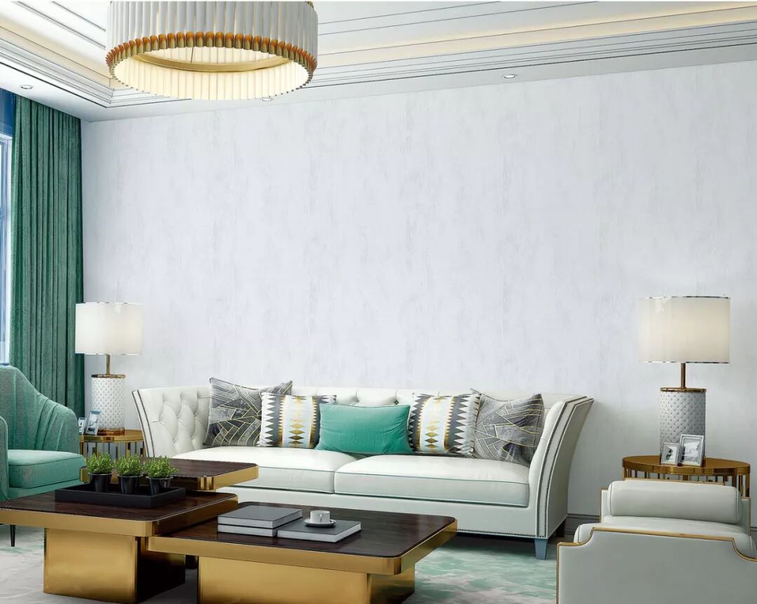 鑫丽阁墙布335 素色提花墙布装修效果图_14