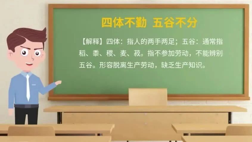 《论语》中的成语典故62四体不勤 五谷不分