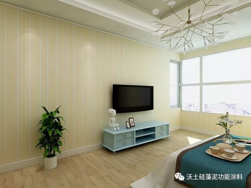 沃土硅藻泥装修效果图 硅藻泥清新墙面装修效果图