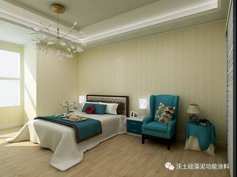 沃土硅藻泥装修效果图 硅藻泥清新墙面装修效果图