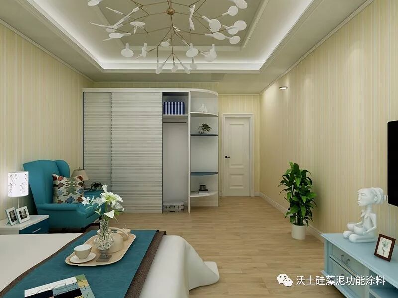 沃土硅藻泥装修效果图 硅藻泥清新墙面装修效果图