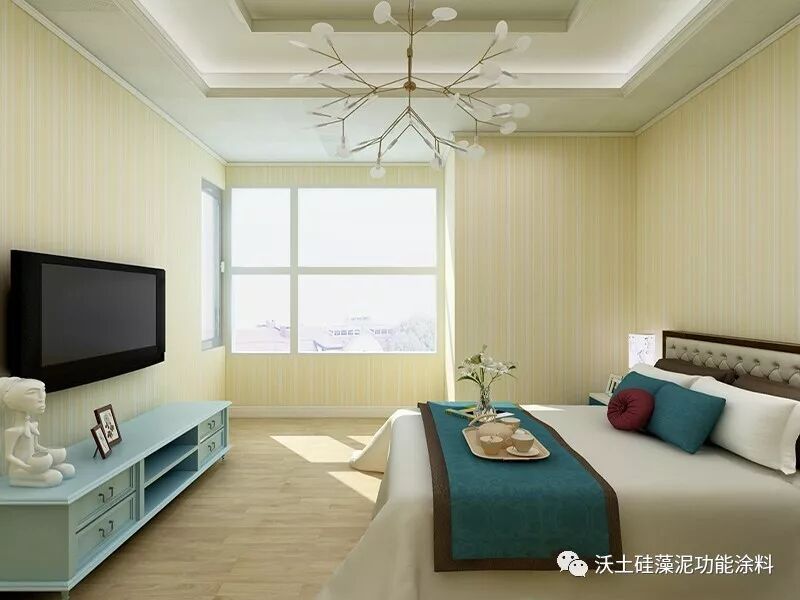 沃土硅藻泥装修效果图 硅藻泥清新墙面装修效果图