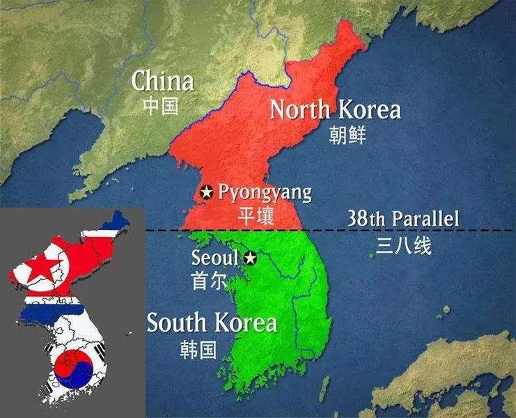 1948年8月15日,大韩民国在朝鲜南部成立,随即与当时的中国国民党政府