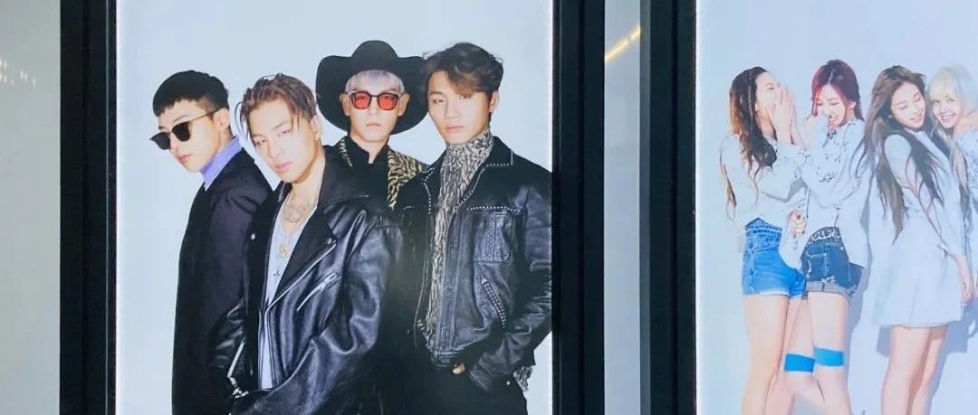最新YG大楼BIGBANG照片,只有四个人