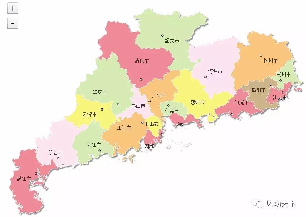 2016 年广东省行政区划