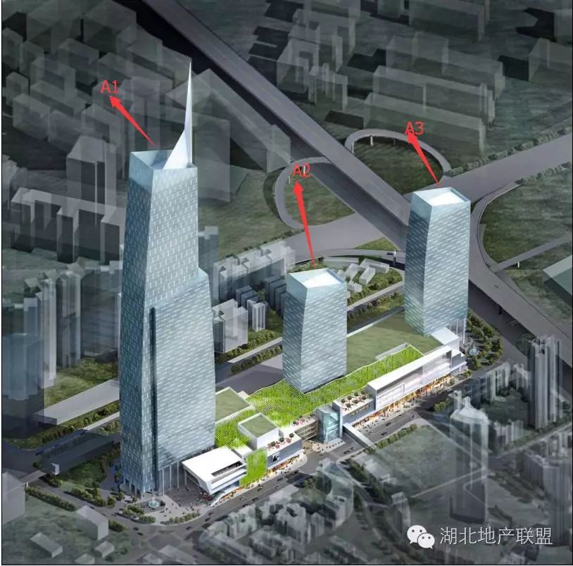 武汉天地a1建成效果图(来源于高楼迷 继四季酒店计划搁浅后 a1物业又