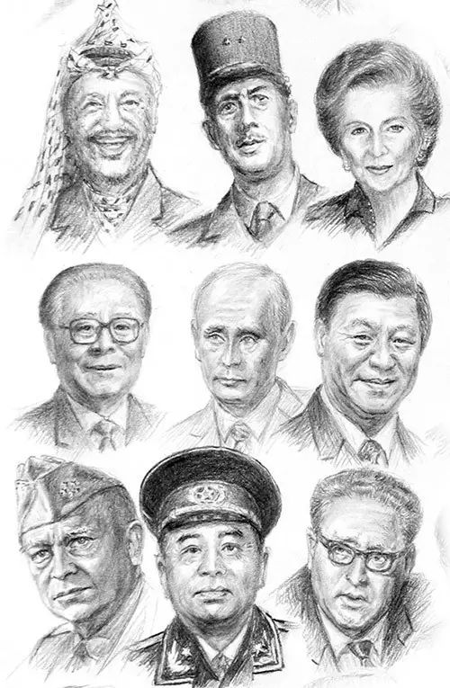 【小世界.大人物】110个世界名人袖珍素描肖像