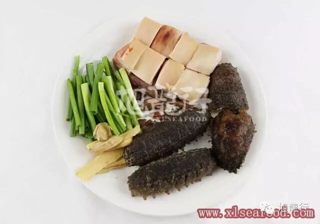 红烧双排刺参，腰参食材准备