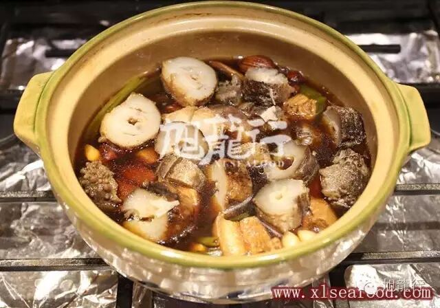 红烧双排刺参，腰参