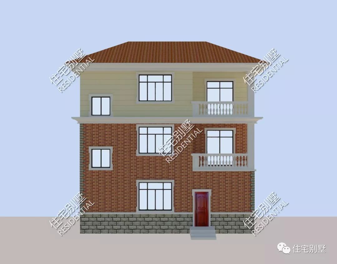 美墅建房二层别墅农村