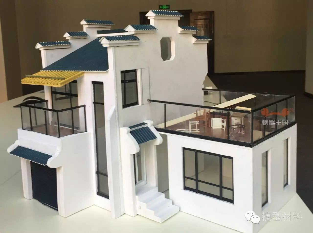 手工【徽派别院】--领阅徽派建筑文化