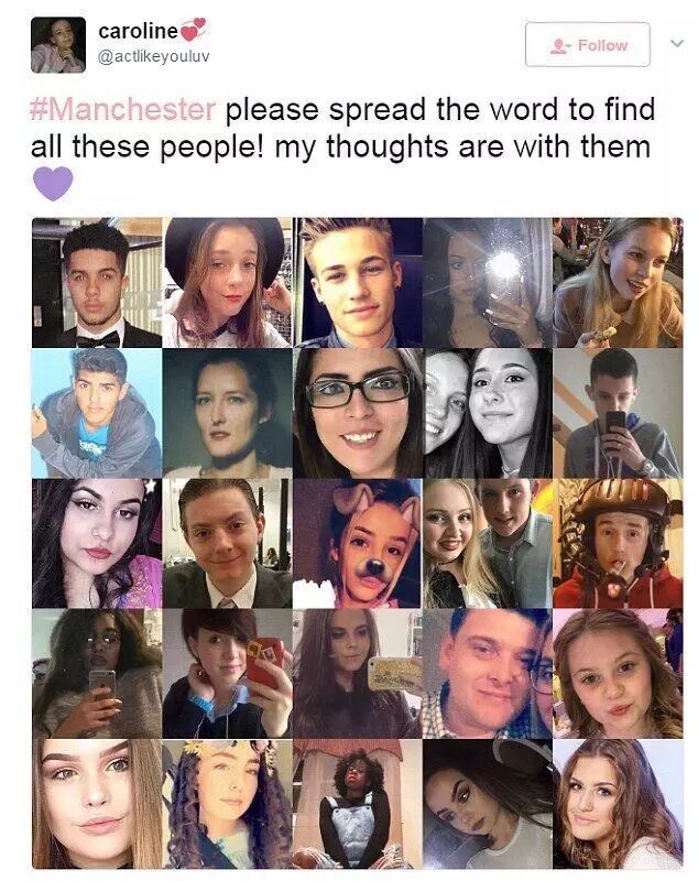 直击英国曼彻斯特爆炸事件：至少19死50伤 事发区域仍旧被警方隔离