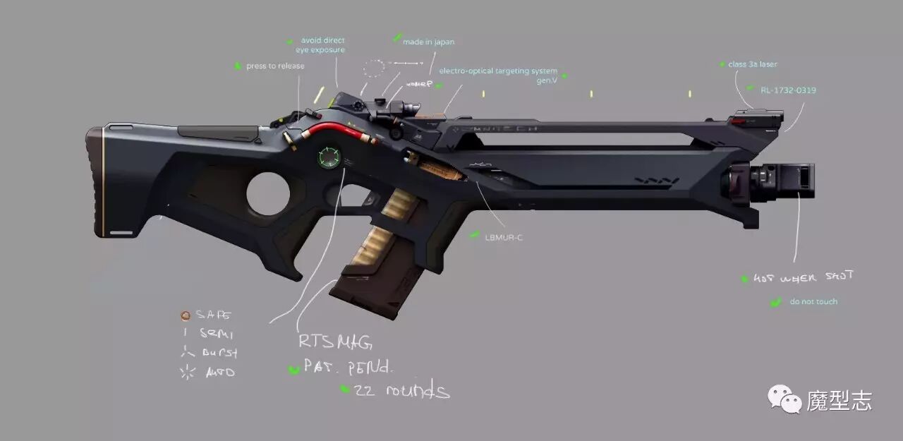 为游戏设计科幻类枪支