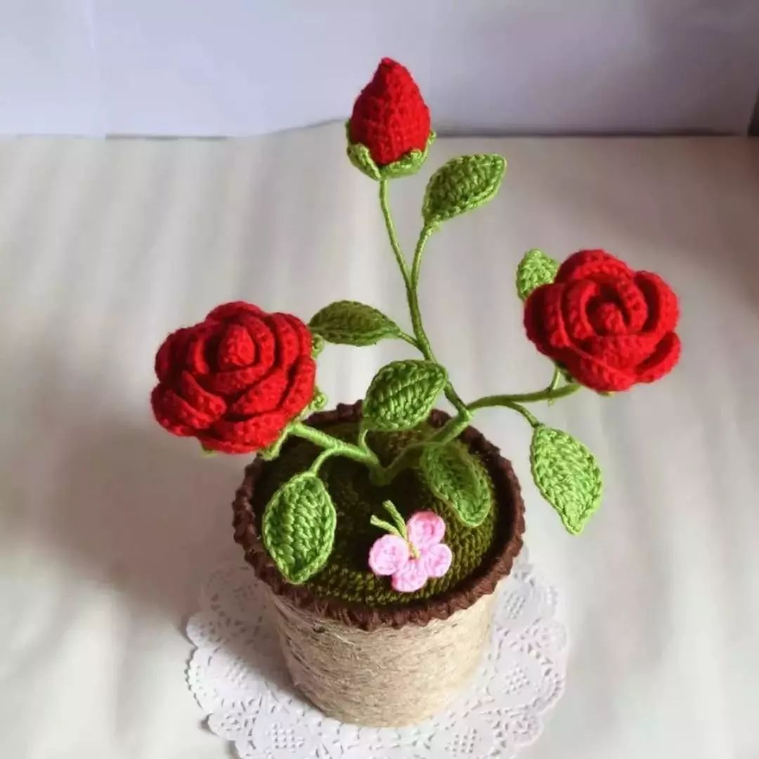 简单手工编织的玫瑰花不仅美极了,还能有这么多小用处, 一定要学会!