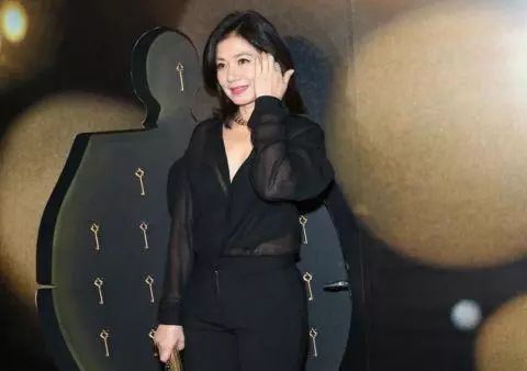 钟楚红出席活动因穿着意外抢镜镜头放大后网友真的是清清楚楚