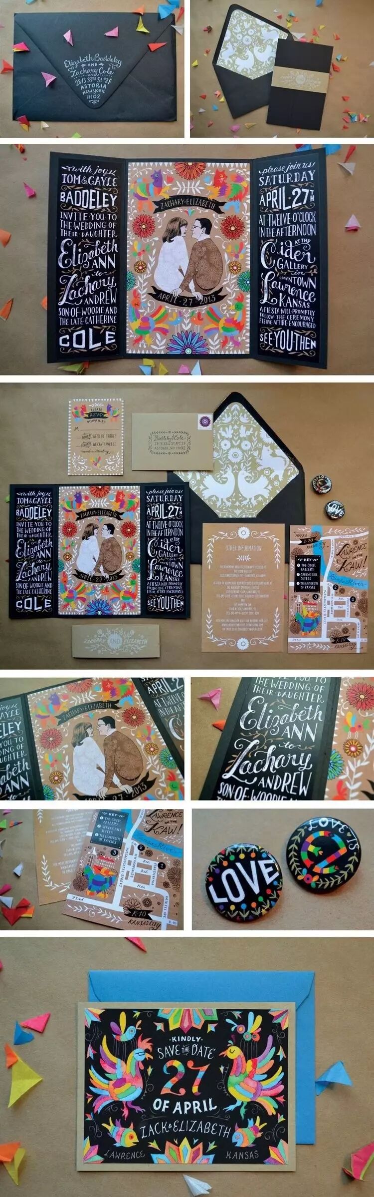 见过这么高颜值的结婚请柬吗，婚礼祝福从这些请柬开始