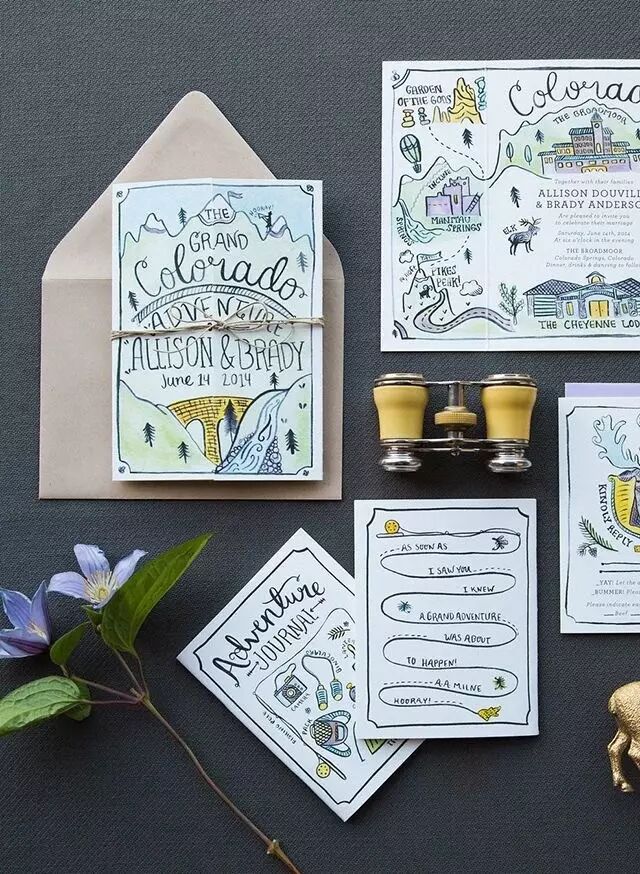 见过这么高颜值的结婚请柬吗，婚礼祝福从这些请柬开始