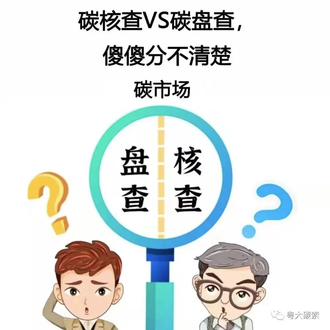 碳知识一图读懂碳核查vs碳盘查