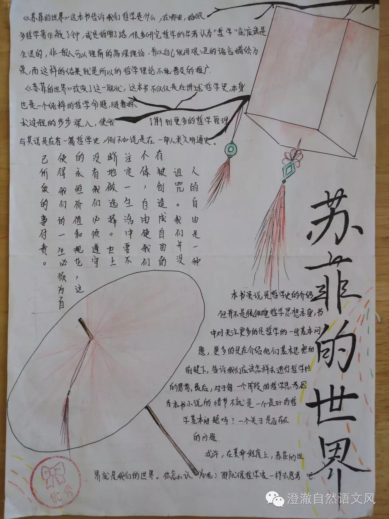 (7)杨宁:【书海扬帆】《苏菲的世界》——一本关于哲学史的小说