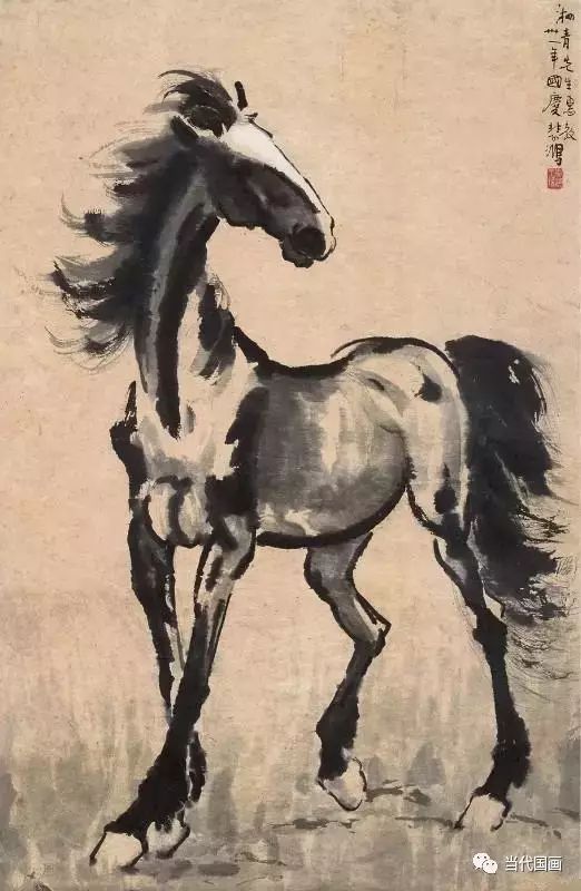 徐悲鸿画马一洗万古凡马空