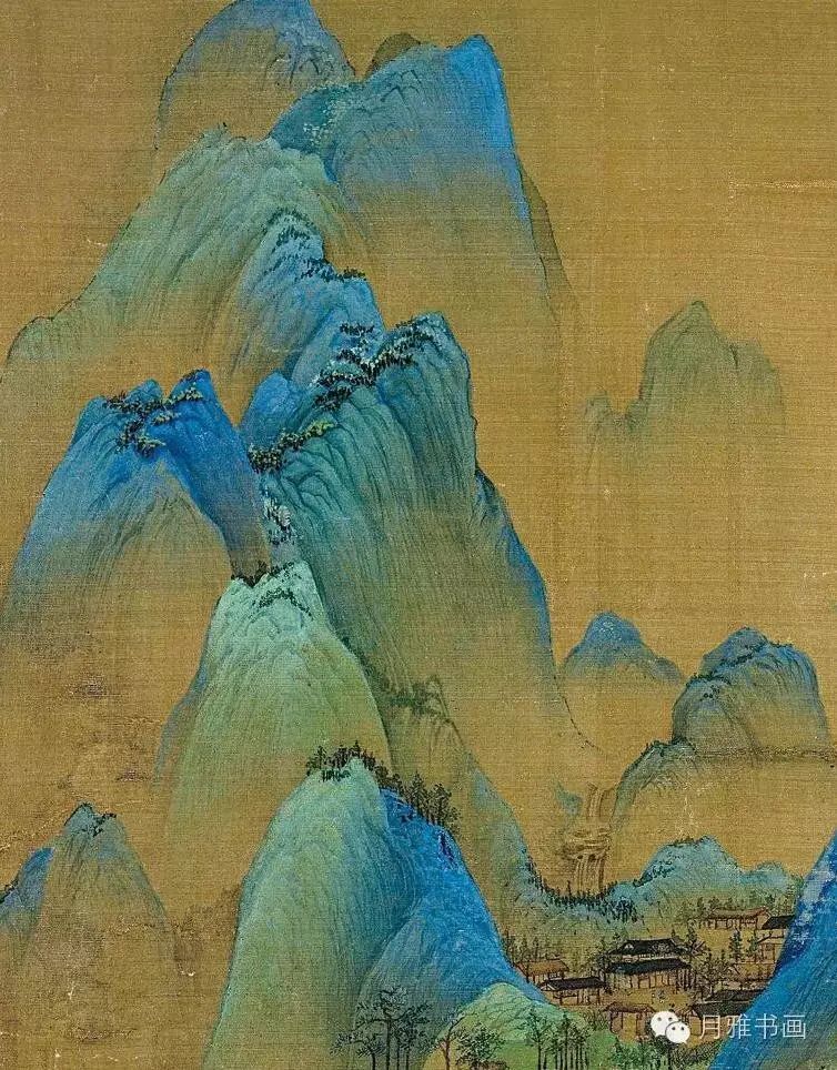 青绿山水画作 也是现代人选出的中国十大传世名画之一 【作者】王希孟