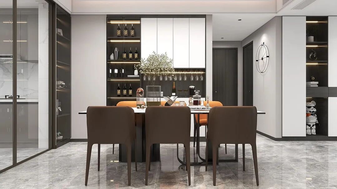 益圆木门 轻奢风格家装效果图_7