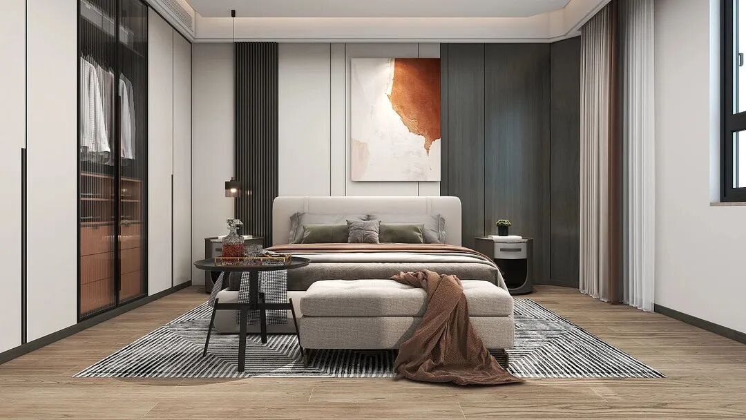 益圆木门 轻奢风格家装效果图_10