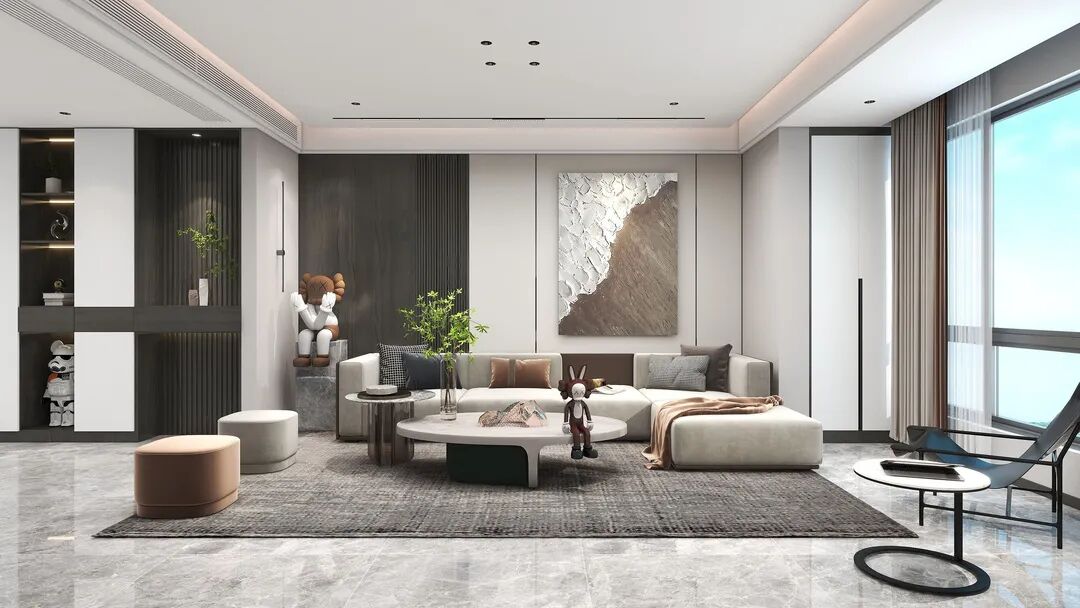 益圆木门 轻奢风格家装效果图_1