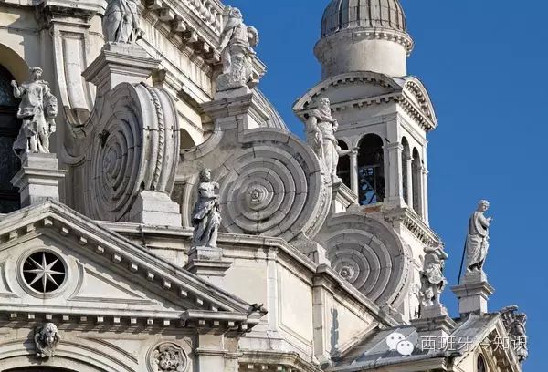 安康圣母圣殿(santa maria della salute)屋顶细节,巴洛克式建筑,17