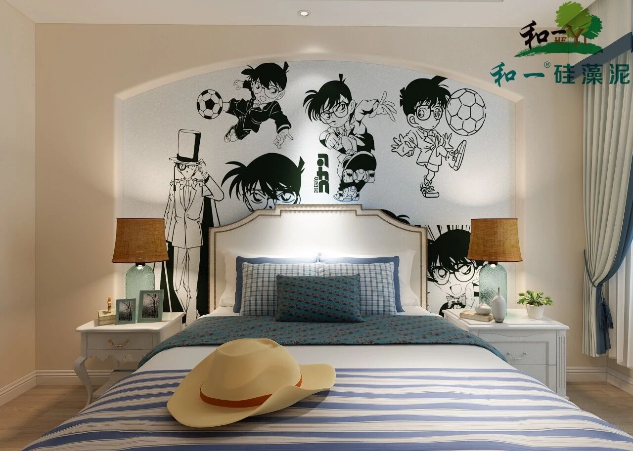 和一硅藻泥图片 动漫风系列家居效果图