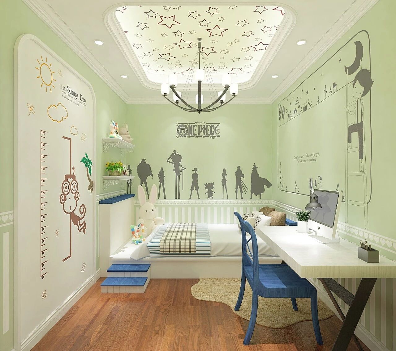 和一硅藻泥图片 动漫风系列家居效果图